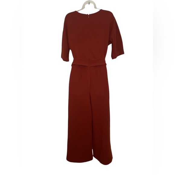 Bishop & Young Belted Rust Jumpsuit Size Medium - Picture 3 of 6